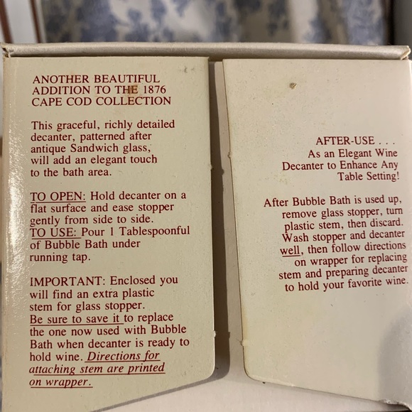 VTG Set of 3 Avon 1876 Cape Cod Collection Pieces - Decanter, Salt Shaker, Bell - Picture 6 of 16